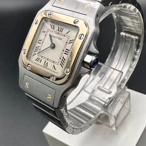 Cartier Santos 1057930 24mm Yellow gold and Stainless steel Silver 3