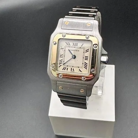 Cartier Santos 1057930 24mm Yellow gold and Stainless steel Silver 4