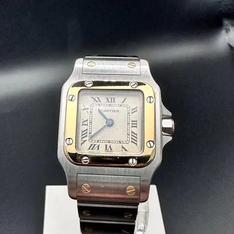 Cartier Santos 1057930 24mm Yellow gold and Stainless steel Silver 5