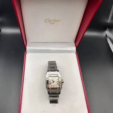 Cartier Santos 1057930 24mm Yellow gold and Stainless steel Silver 7