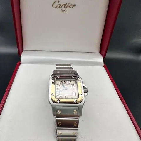 Cartier Santos 1057930 24mm Yellow gold and Stainless steel Silver 8