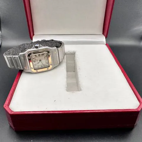 Cartier Santos 1057930 24mm Yellow gold and Stainless steel Silver 9