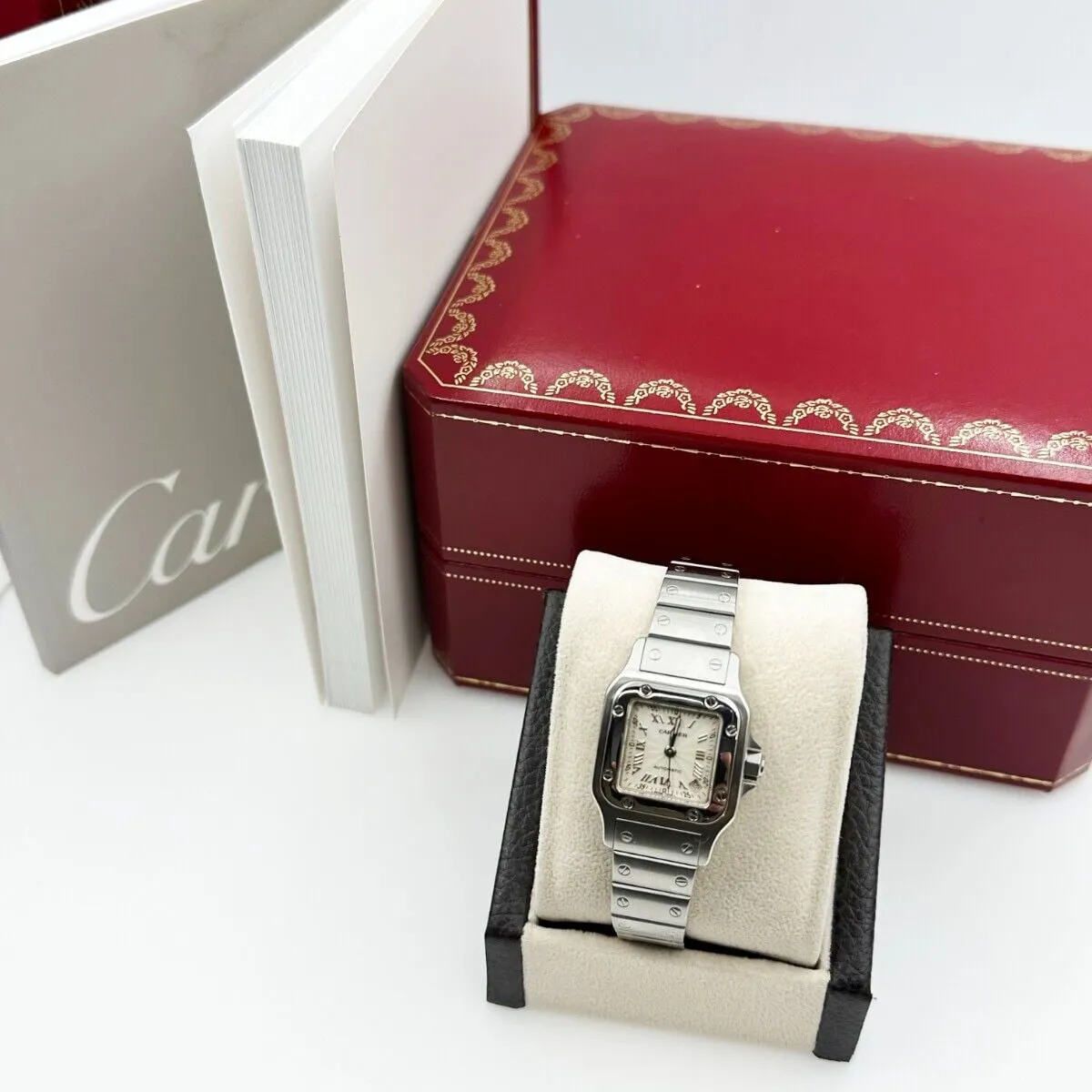 Cartier Santos 2423 24mm Stainless steel Silvered 5