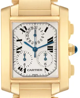 Cartier Tank Française W50005R2 Yellow gold Silver