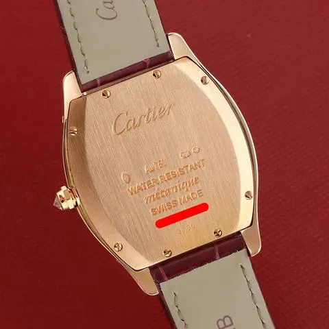 Cartier Tortue wa501008 31mm Rose gold Silver 1