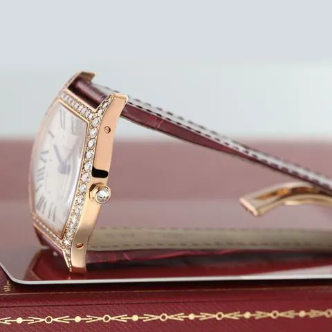 Cartier Tortue wa501008 31mm Rose gold Silver 2