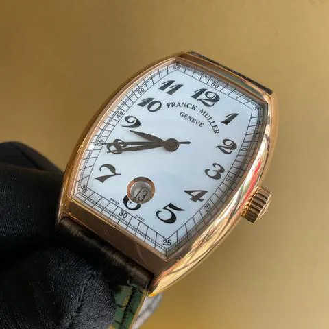 Franck Muller Cintree Curvex 7851 SC DT 48.5mm Rose gold White