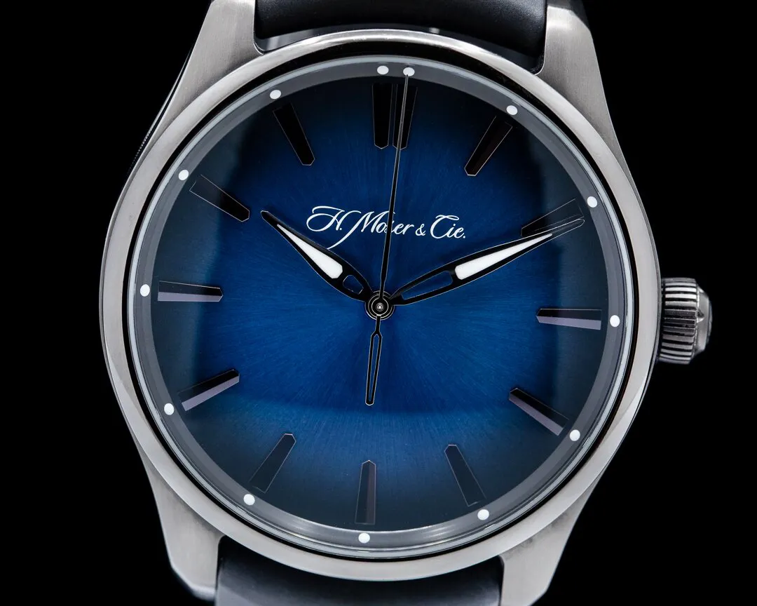 H. Moser & Cie. Pioneer 3200-1205 43mm Stainless steel Blue 1