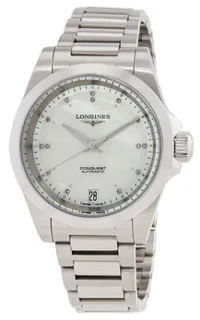 Longines Conquest L34304876 Stainless steel White