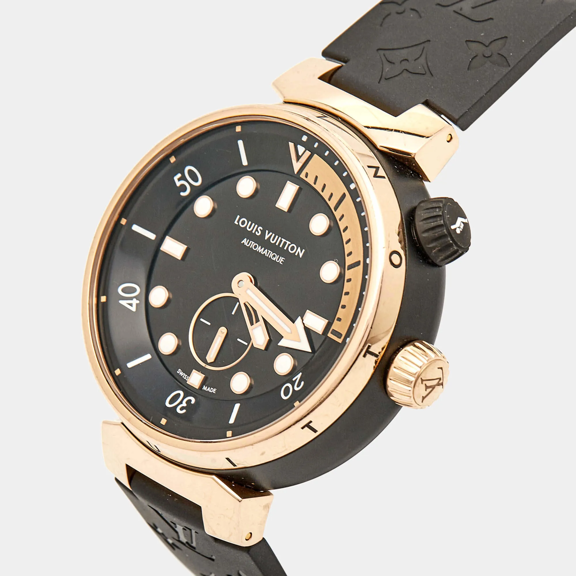 Louis Vuitton Tambour QA123 44mm Rose gold and Stainless steel and PVD and 18k rose gold 3