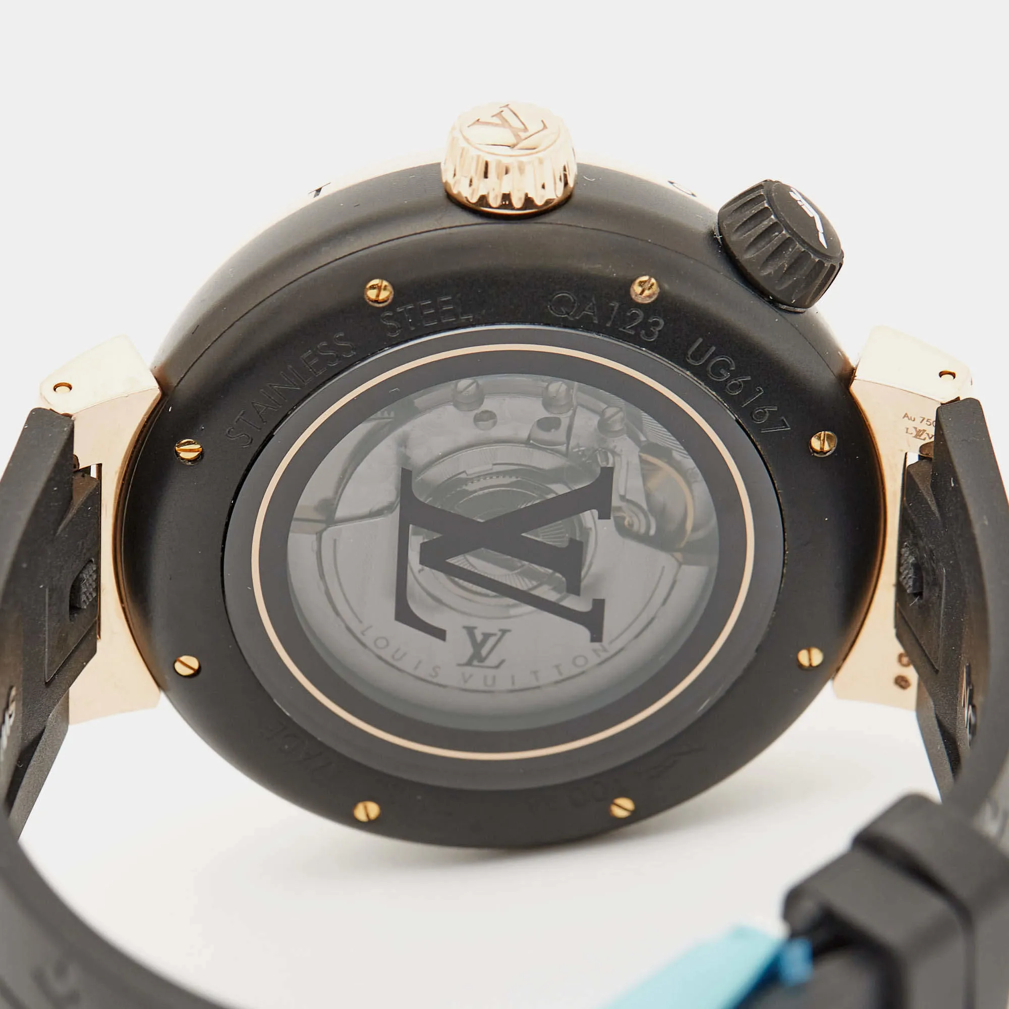 Louis Vuitton Tambour QA123 44mm Rose gold and Stainless steel and PVD and 18k rose gold 10