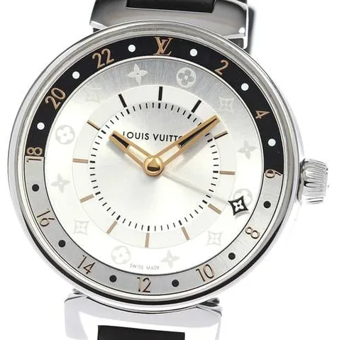 Louis Vuitton QA104 34mm Stainless steel Silver