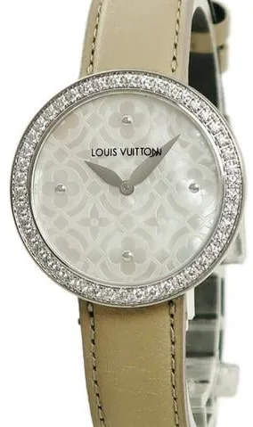 Louis Vuitton Q4K02 30mm White gold Silver