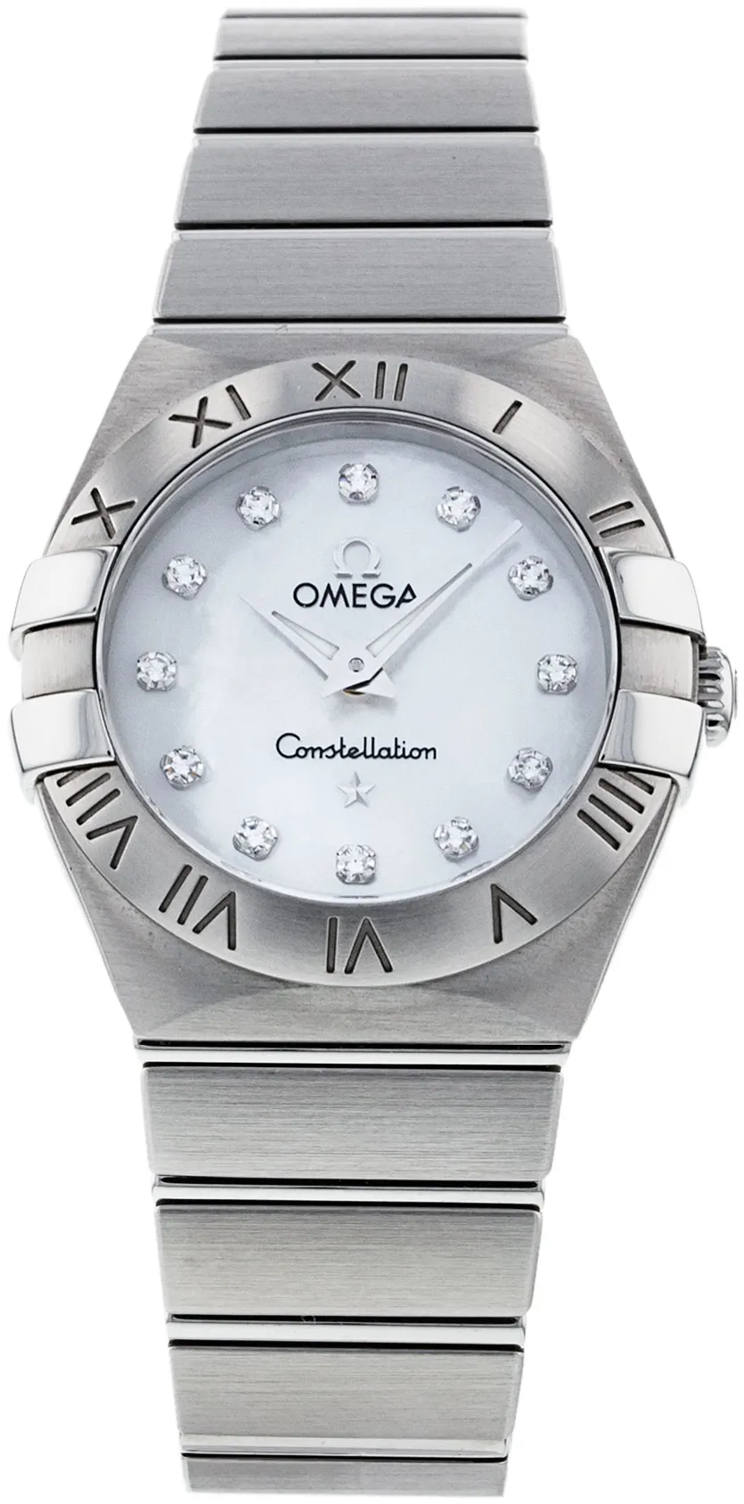 Omega Constellation 123.10.24.60.55.001 24mm Stainless steel White