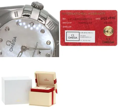 Omega Constellation Ladies 25mm Stainless steel White 9