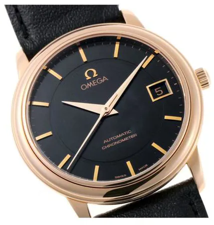 Omega De Ville 4601.54.11 34.5mm Rose gold Black 2