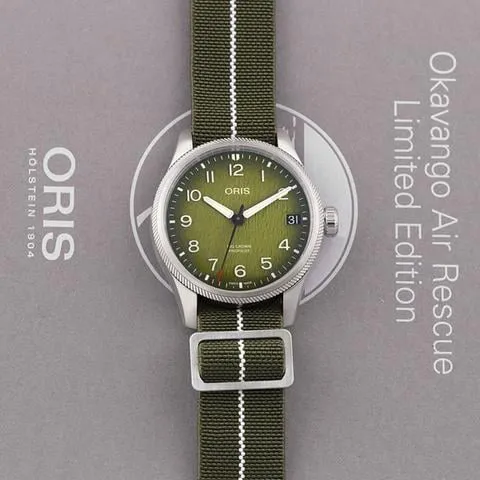 Oris ProPilot 01 751 7761 4187-Set 41mm Stainless steel Green