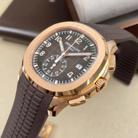 Patek Philippe Aquanaut 5968R-001 42mm Rose gold Brown 2