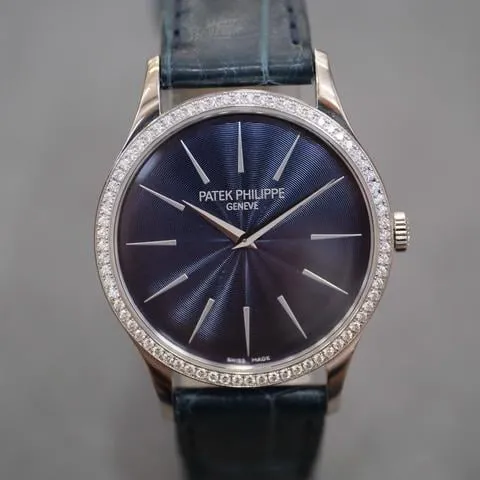 Patek Philippe Calatrava 4897G-001 33mm White gold Blue