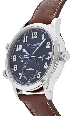 Patek Philippe Calatrava Pilot Travel Time 5524G-001 42mm White gold Blue 2