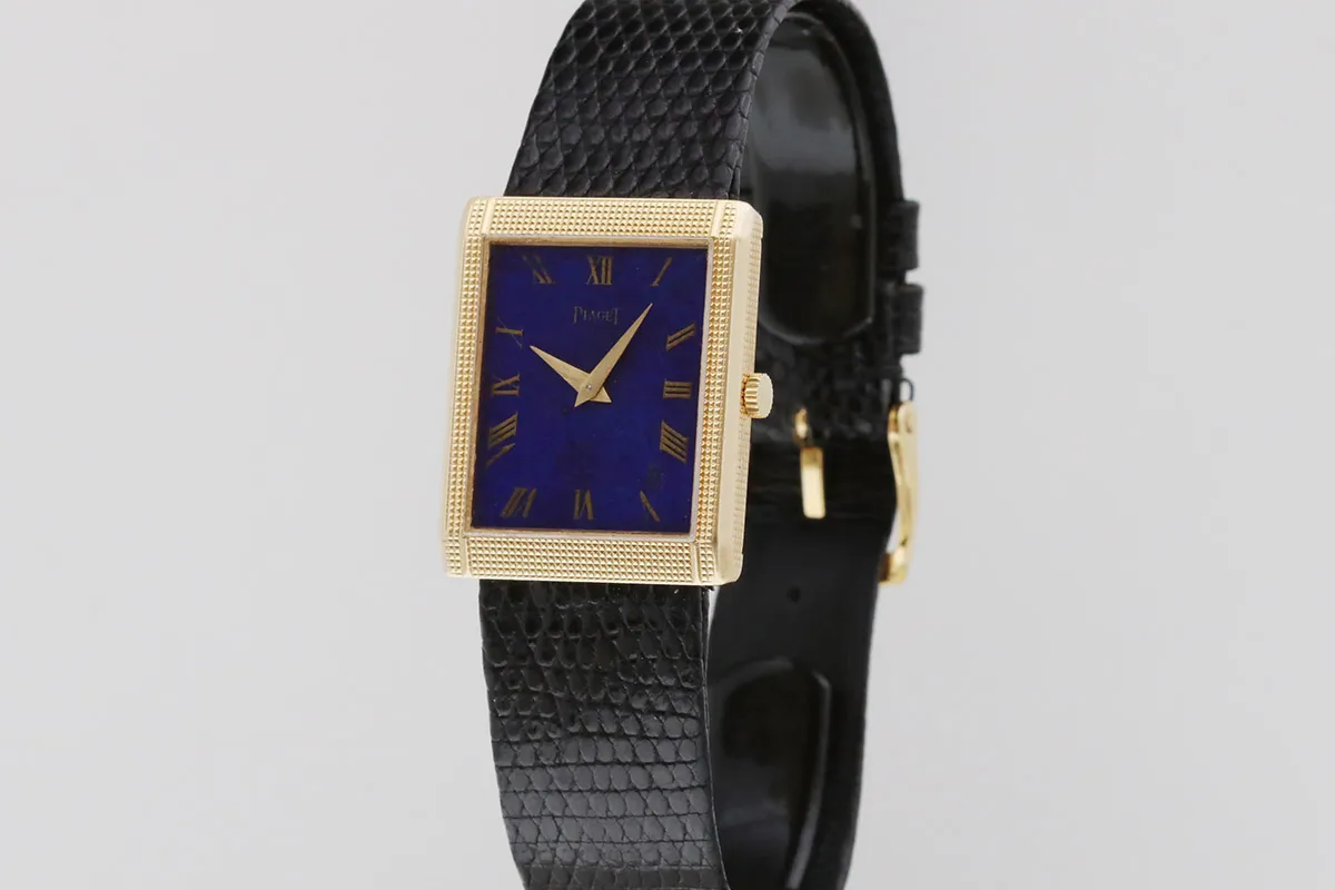 Piaget 9151 24mm Yellow gold and 18k yellow gold Lapis lazuli 7