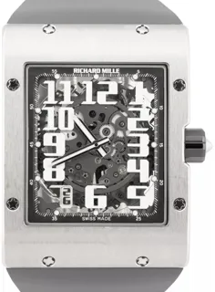 Richard Mille RM 016 RM016 AJ WG 38mm White gold Skeletonized