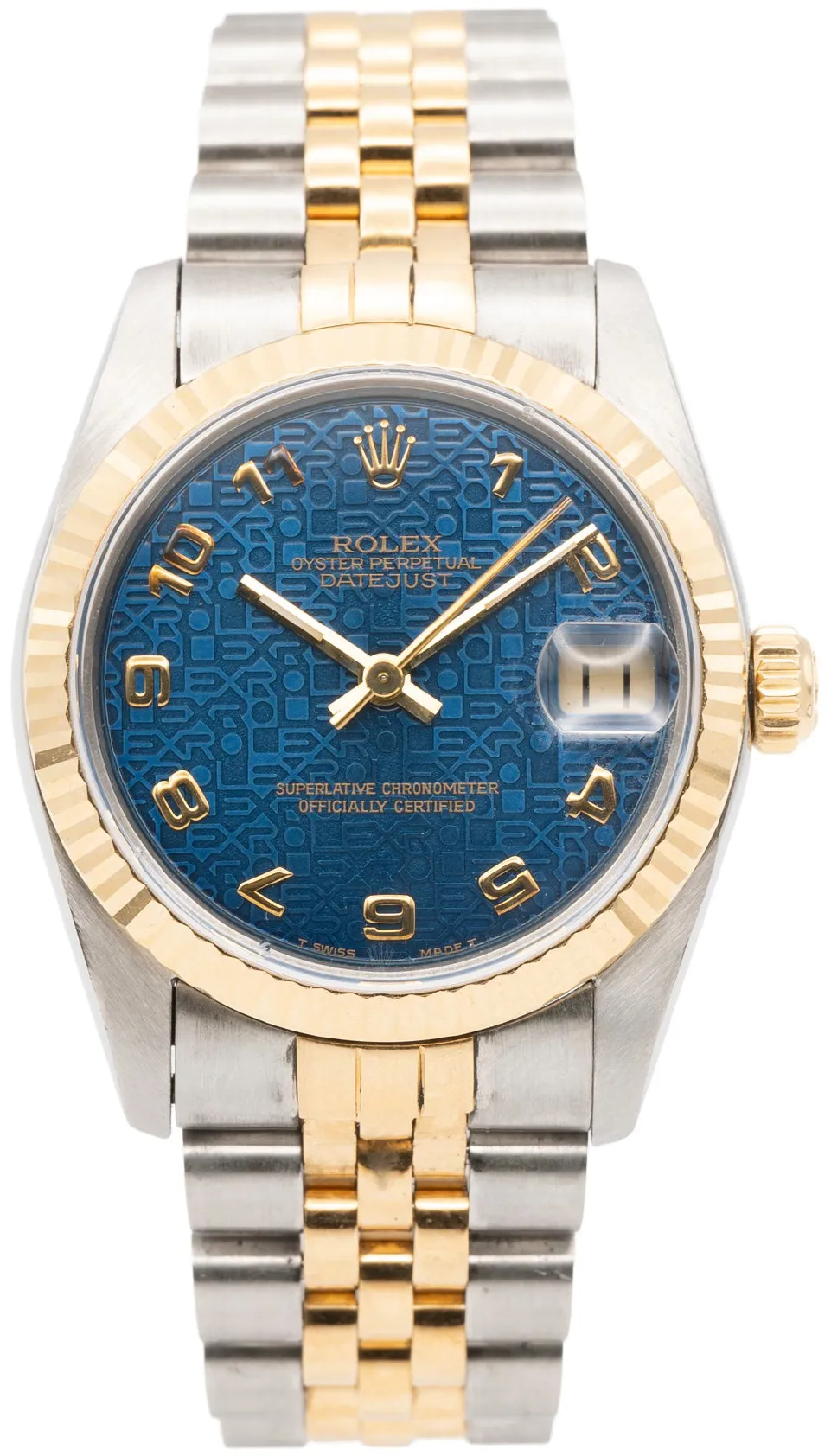 Rolex Datejust 31 68273 31mm Yellow gold and Stainless steel Blue