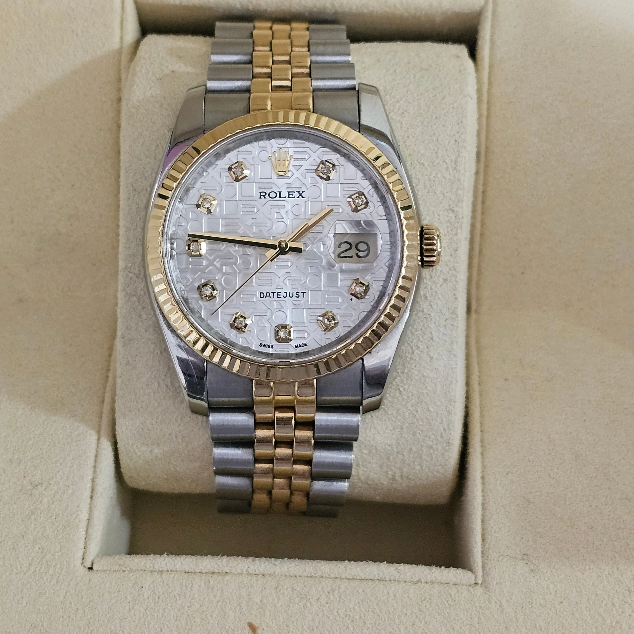 Rolex Datejust 36 116233 36mm Stainless steel and gold Silver