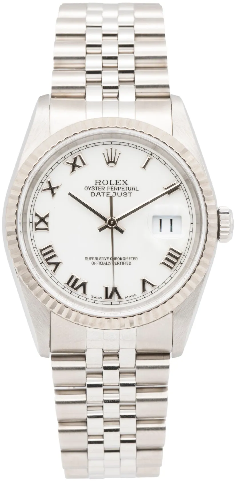 Rolex Datejust 36 16234 36mm White gold and Stainless steel White