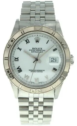 Rolex Datejust Turn-O-Graph 16264 36mm Stainless steel White