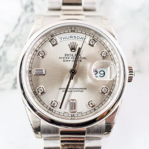 Rolex Day-Date 36 118206 36mm Platinum Mother-of-pearl 1