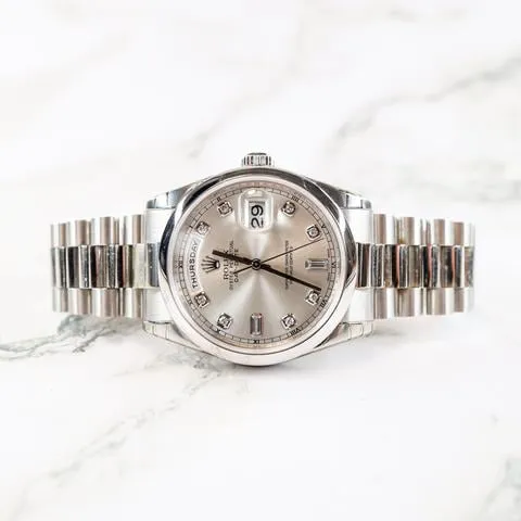 Rolex Day-Date 36 118206 36mm Platinum Mother-of-pearl 2