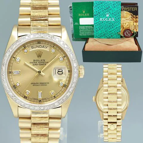 Rolex Day-Date 36 18248 36mm Yellow gold Champagne