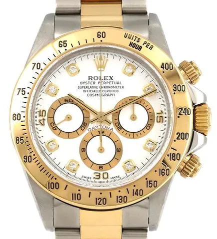 Rolex Daytona 16523G 40mm Yellow gold White