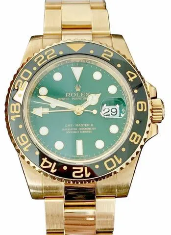 Rolex GMT-Master II 116718 40mm Yellow gold Green