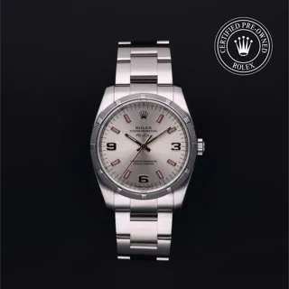 Rolex Oyster Perpetual 34 114210-0009 Oystersteel Silver