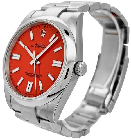 Rolex Oyster Perpetual 41 124300 41mm Stainless steel Red 2