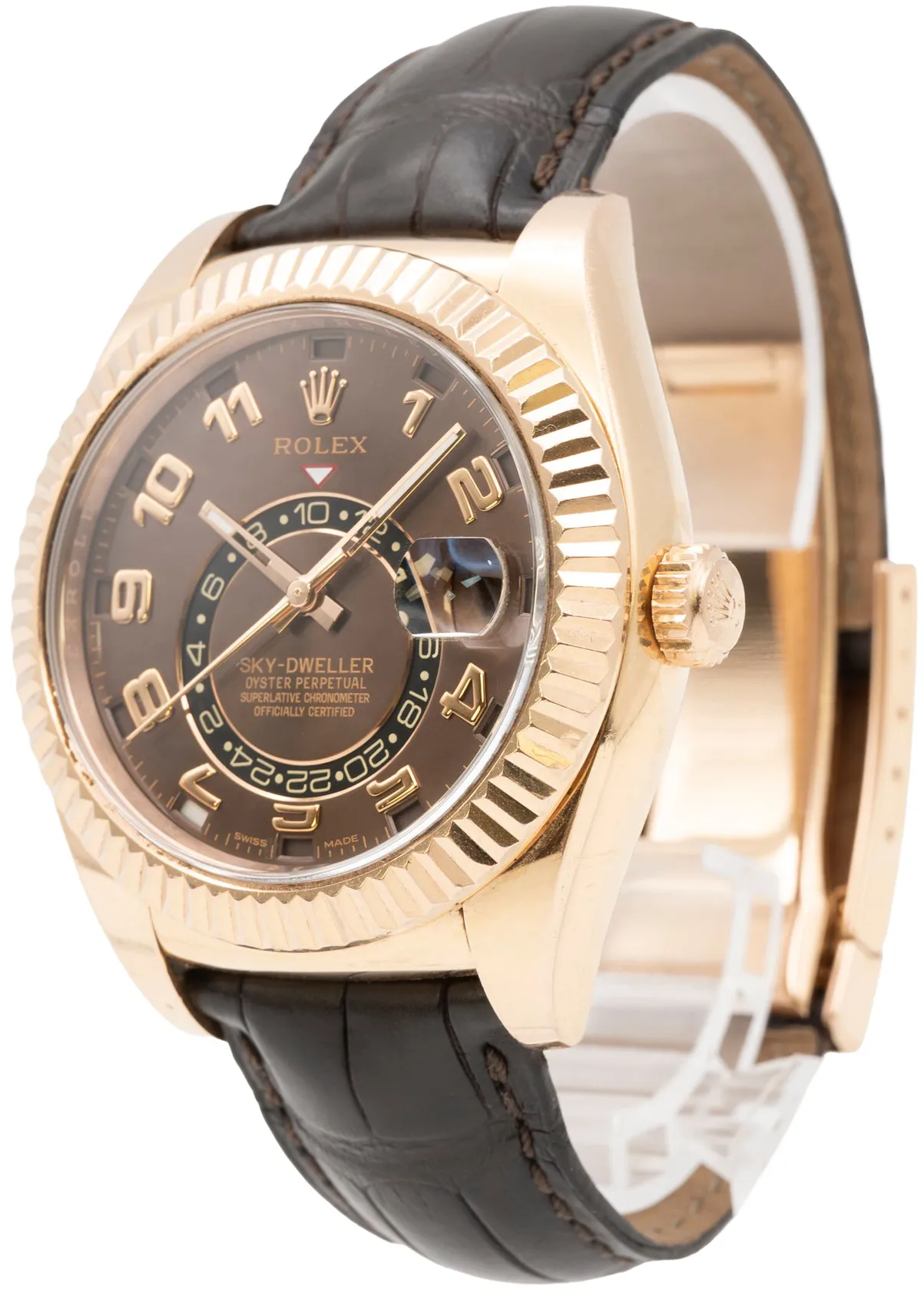 Rolex Sky-Dweller 326135 42mm Rose gold Brown 1