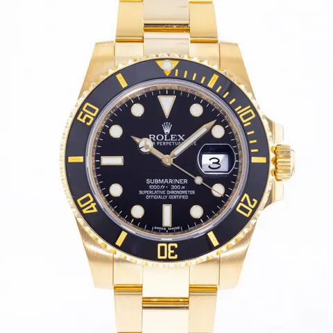 Rolex Submariner 116618LN 40mm Yellow gold Black