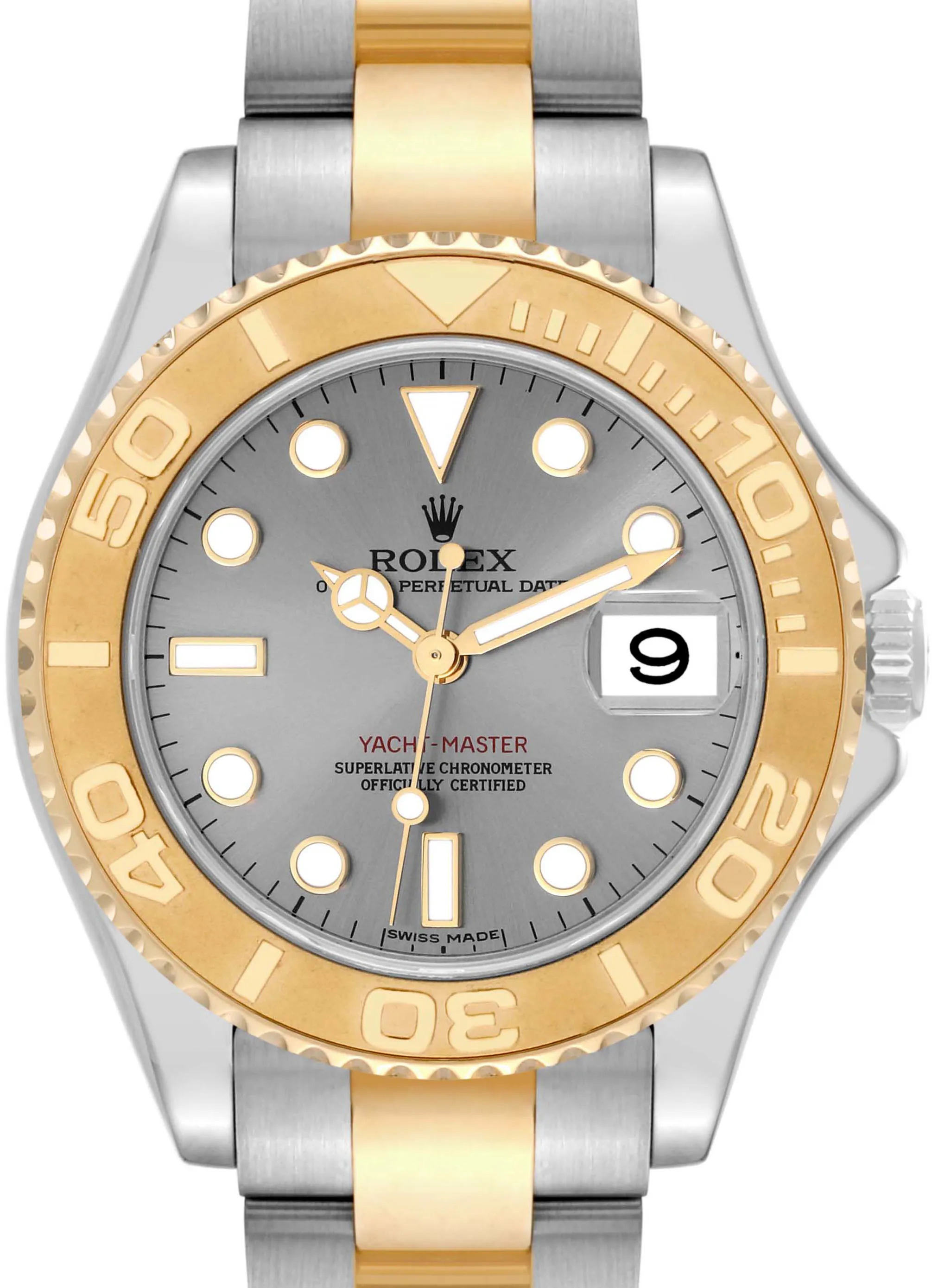 Rolex Yacht-Master 168623 35mm Yellow gold and Stainless steel and 18k yellow gold Slate grey