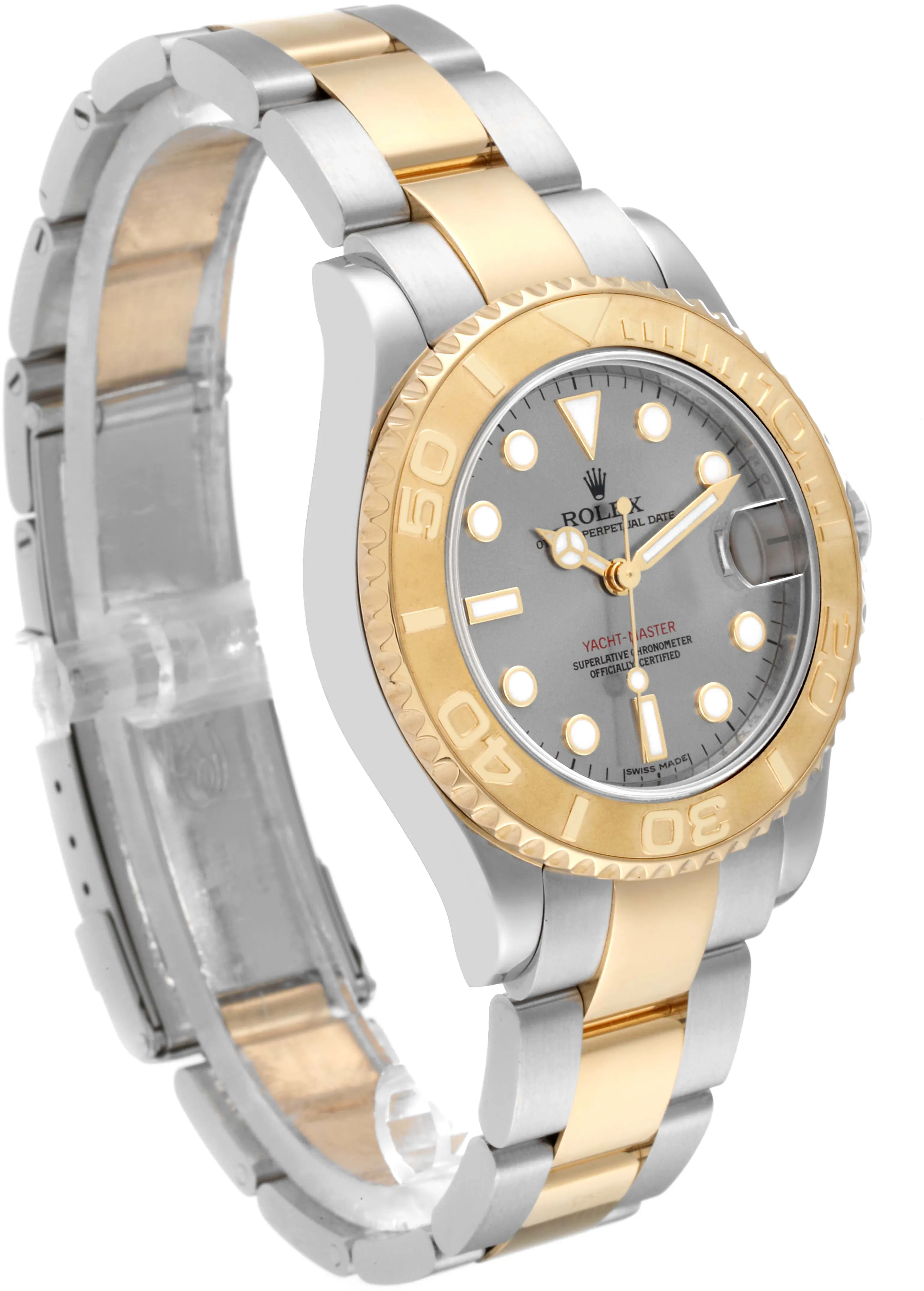 Rolex Yacht-Master 168623 35mm Yellow gold and Stainless steel and 18k yellow gold Slate grey 2