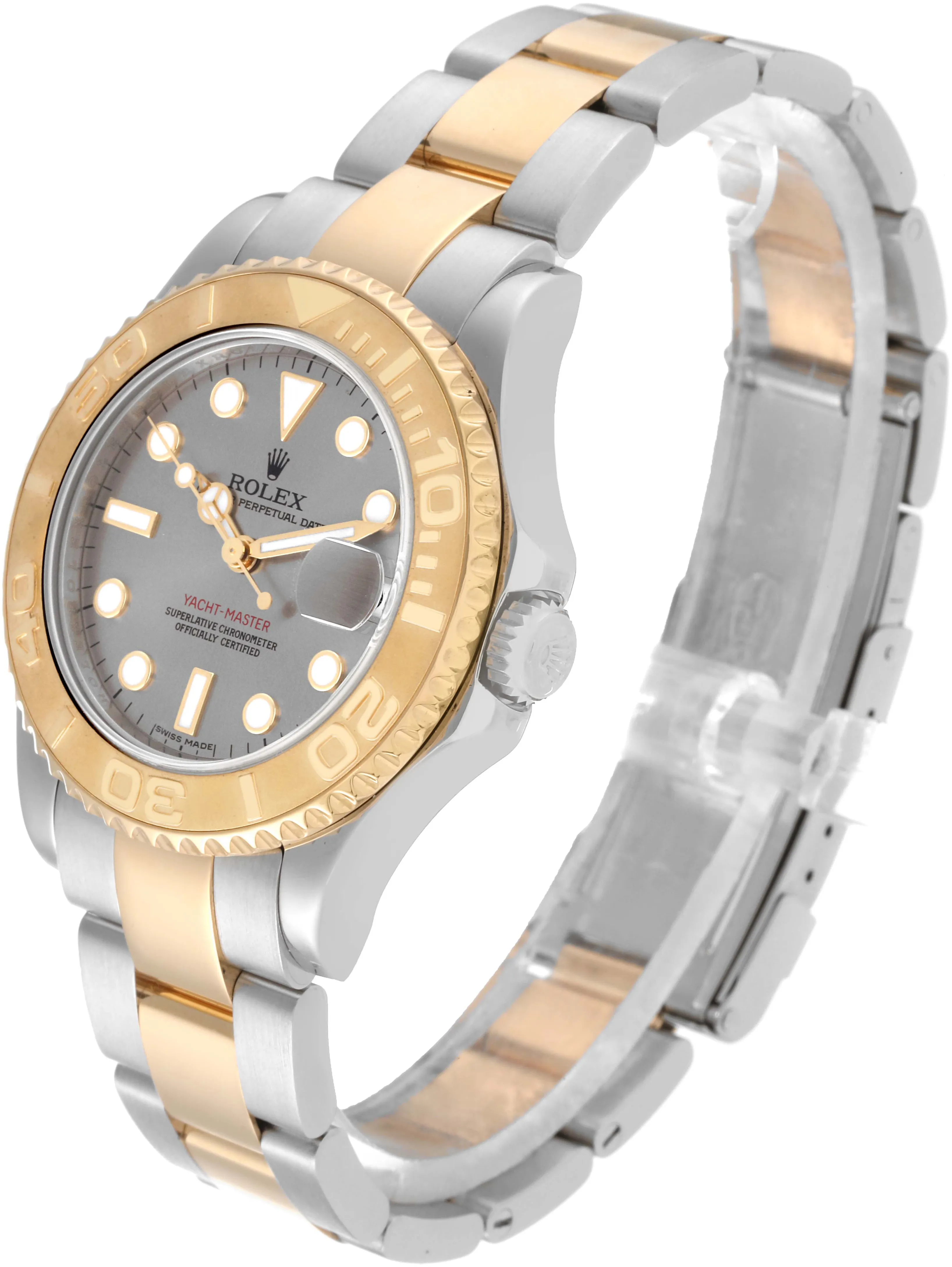 Rolex Yacht-Master 168623 35mm Yellow gold and Stainless steel and 18k yellow gold Slate grey 3