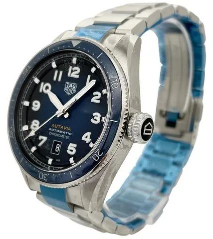 TAG Heuer Autavia WBE5116.EB0173 42mm Stainless steel Blue 1