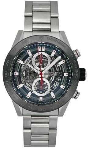 TAG Heuer Carrera CAR2A1W.BA0703 45mm Stainless steel Skeleton