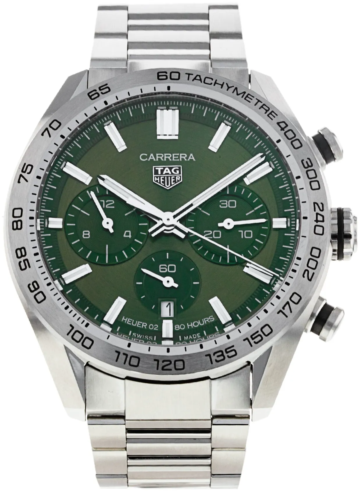 TAG Heuer Carrera CBN2A10.BA0643 44mm Stainless steel Green