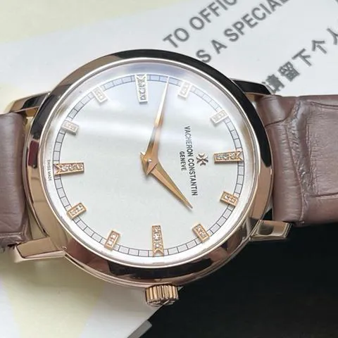 Vacheron Constantin Traditionnelle 25155/000R-9585 30mm Rose gold Silver 1