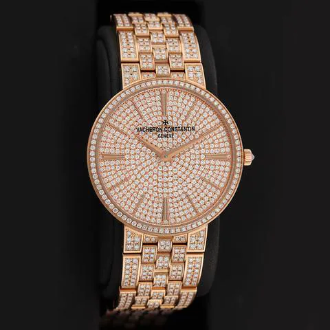 Vacheron Constantin Traditionnelle 81575/v02r-9275 38mm Rose gold Paved