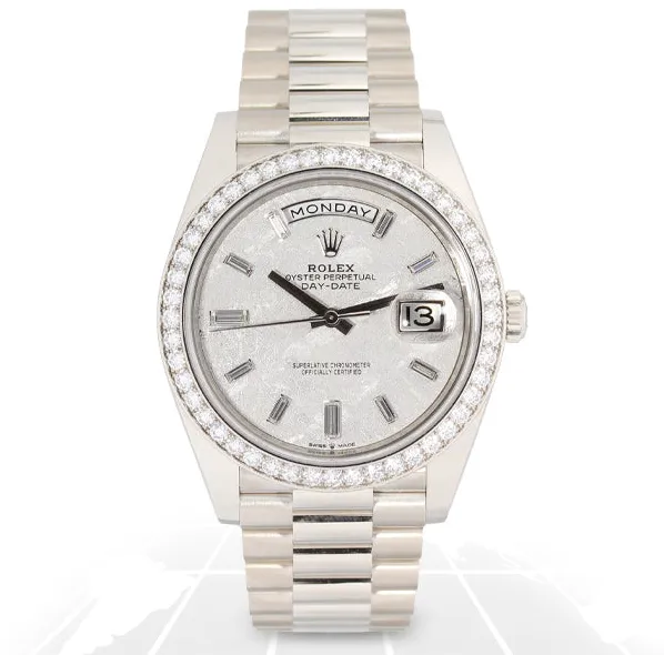 Rolex Day-Date 40 228349RBR 40mm White gold Meteorite