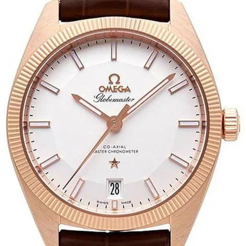 Omega Globemaster 130.53.39.21.02.001 39mm Rose gold Silver