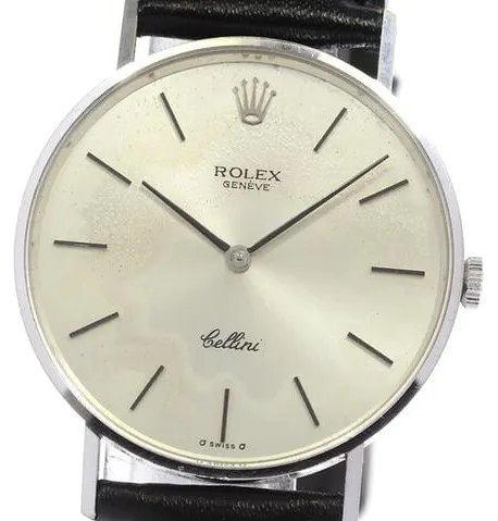 Rolex Cellini 3833 31mm White gold Silver